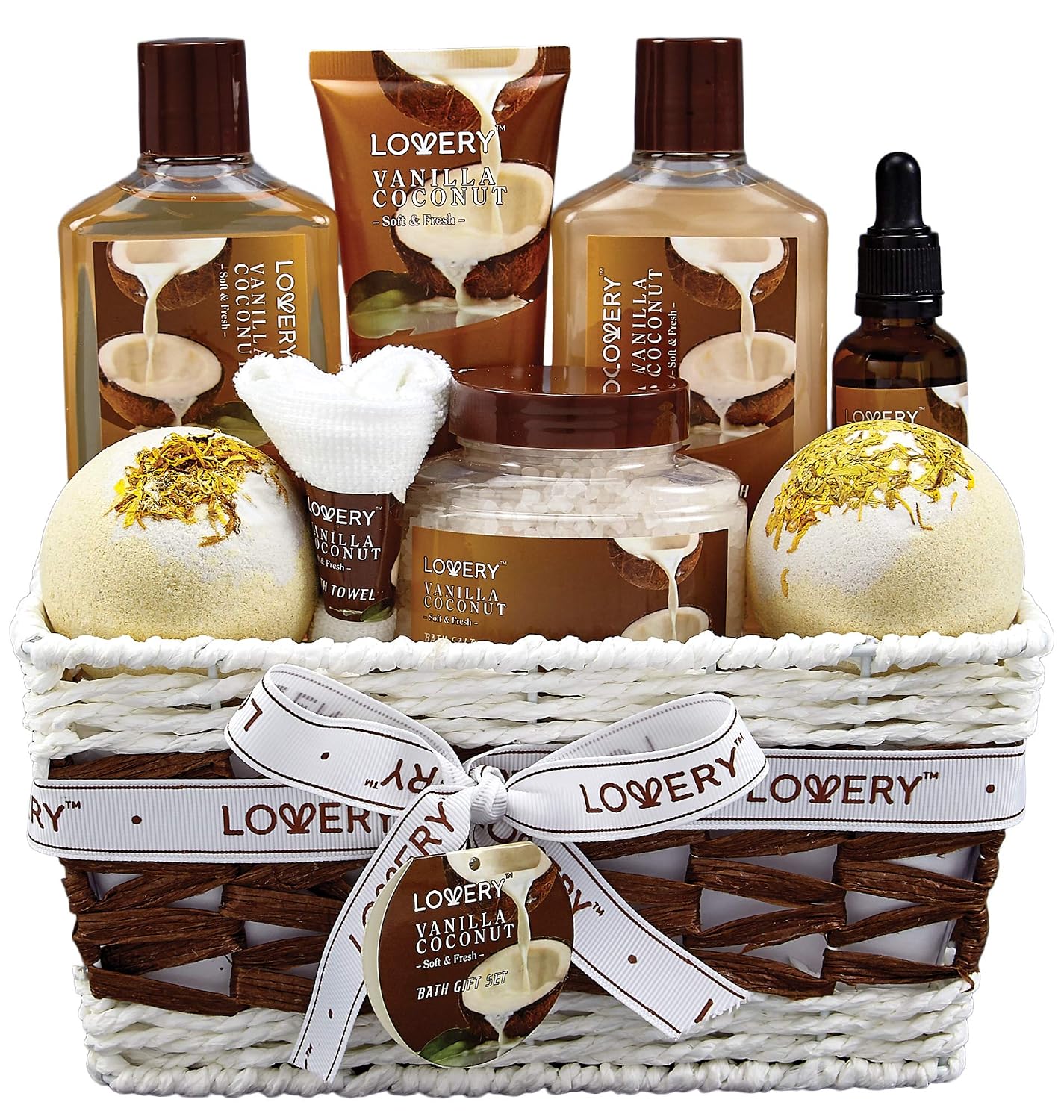 Vanilla and Coconut Home Spa Gift Set