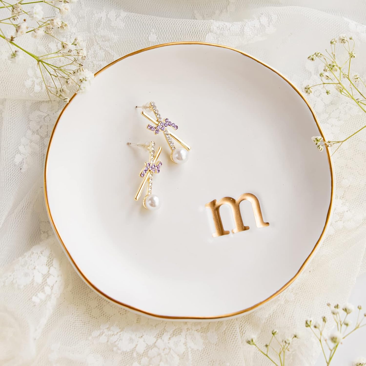 Ceramic Jewellery Tray and Trinket Dish, Medium