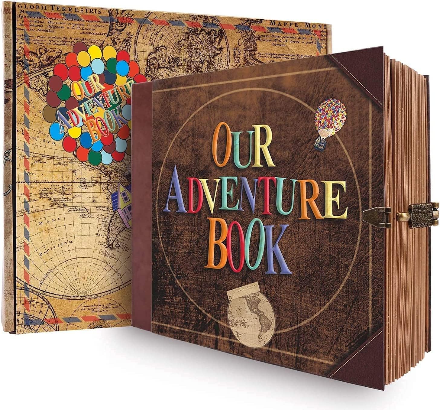 Vintage Scrapbook Journal for Travel Memories and Photos